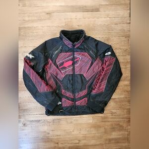 Men's Black and Red Jacket